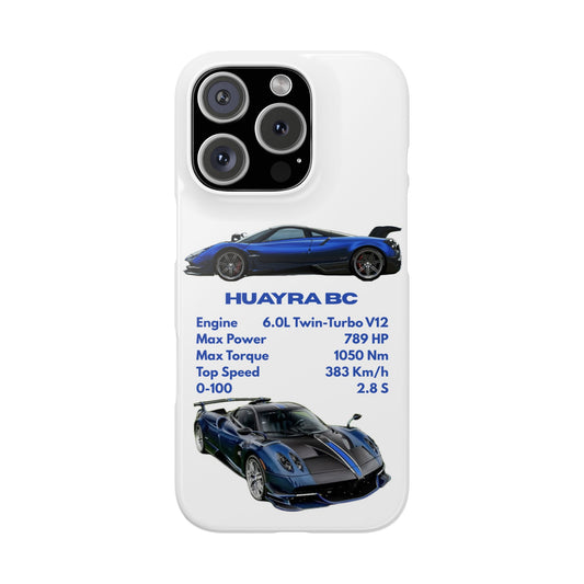 Blue Pagani Huayra BC Phone Case