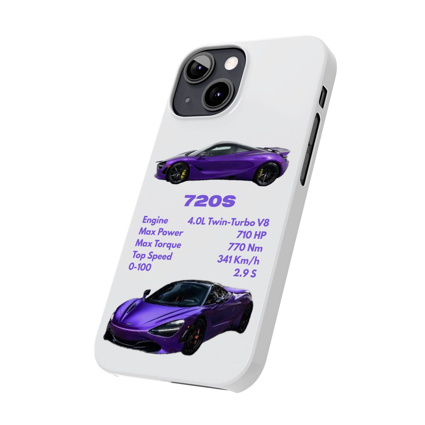 Purple McLaren 720S Phone Case