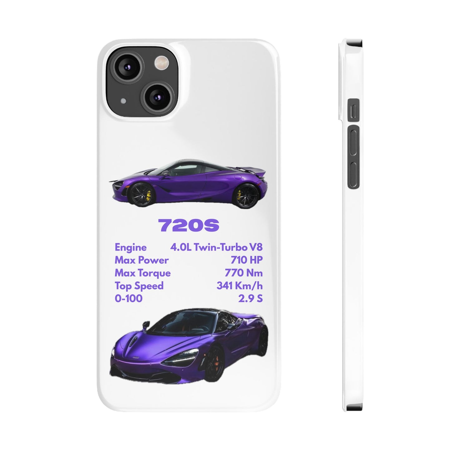 Purple McLaren 720S Phone Case