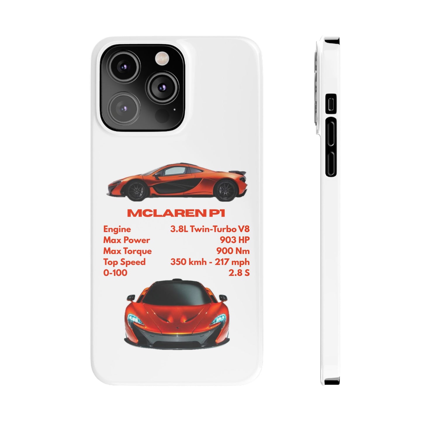 Orange McLaren P1 Phone Case