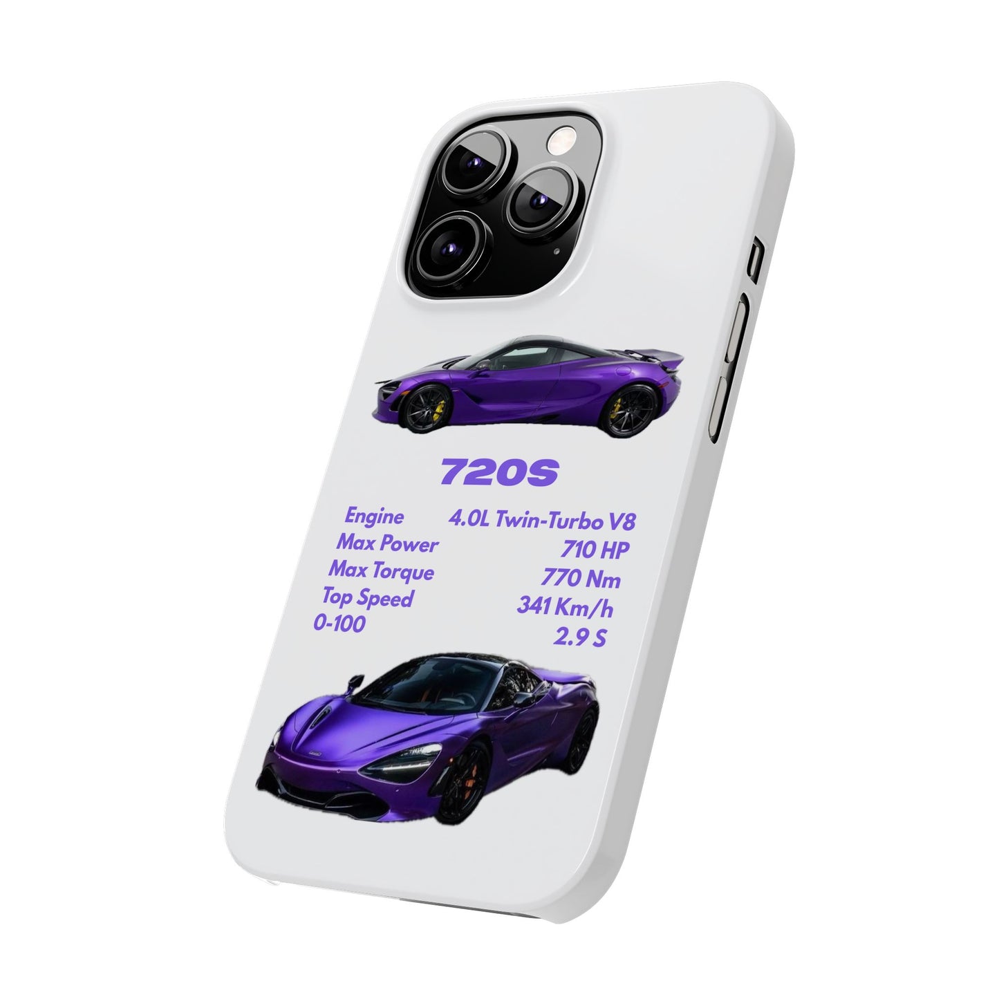 Purple McLaren 720S Phone Case
