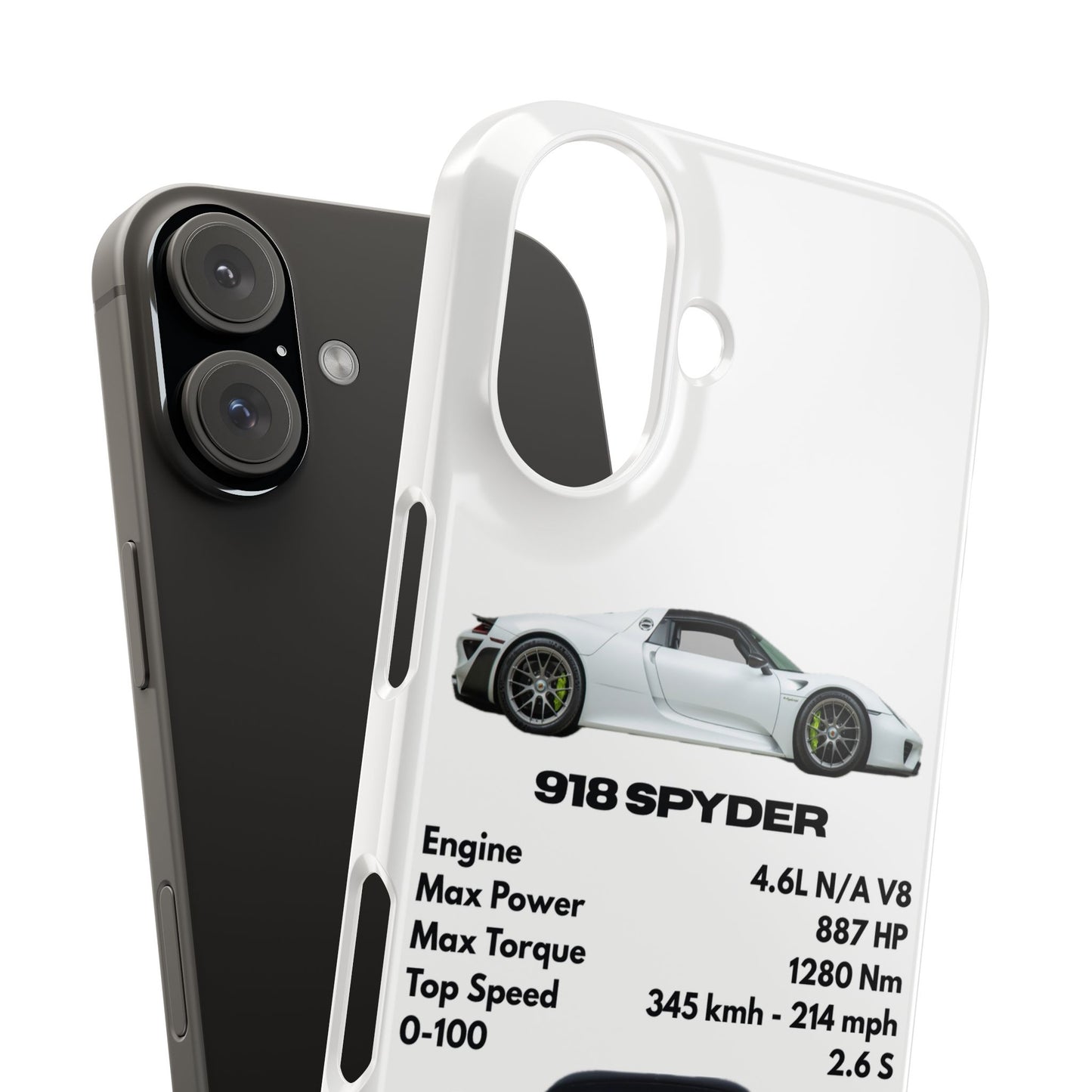 White Porsche 918 Spyder Phone Case