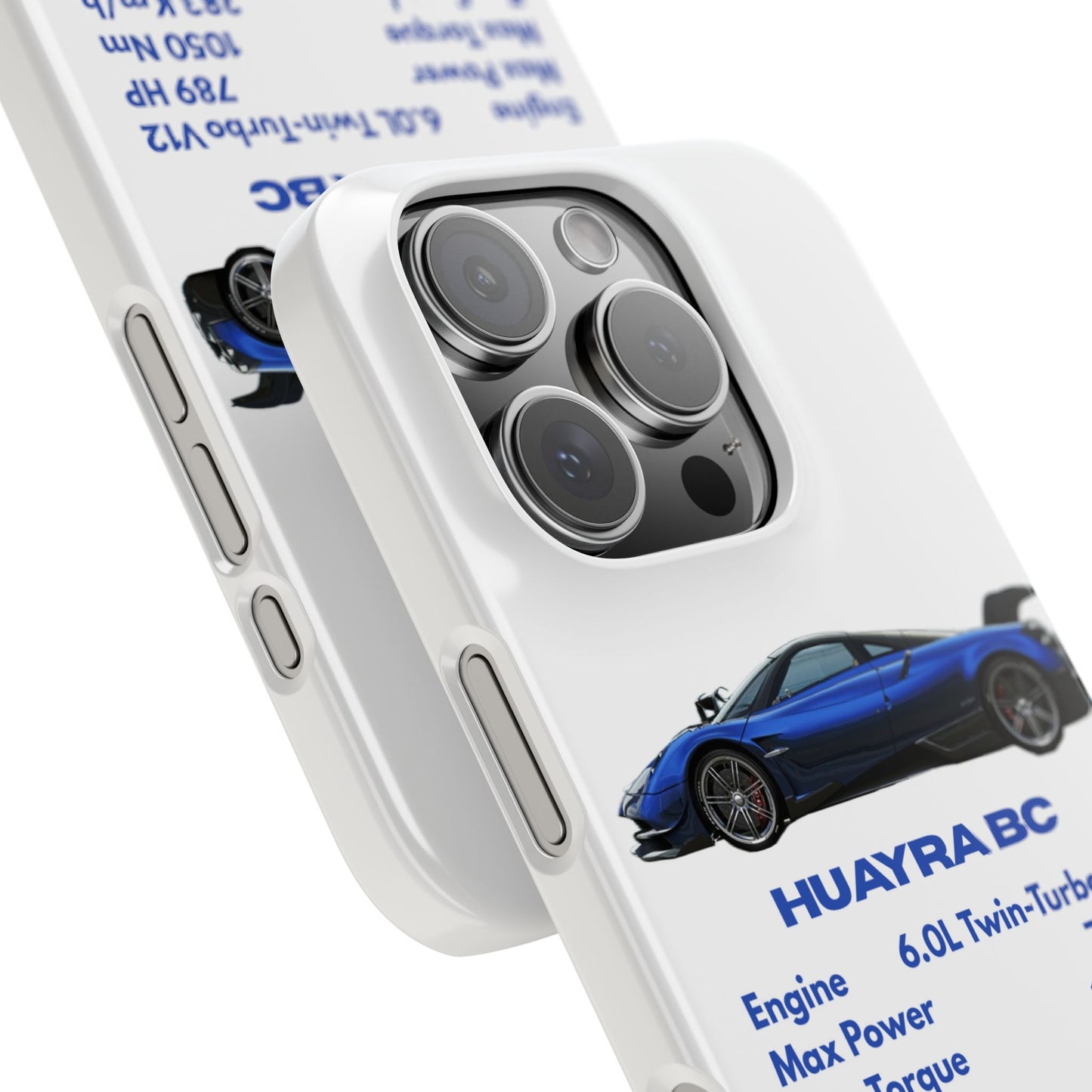 Blue Pagani Huayra BC Phone Case