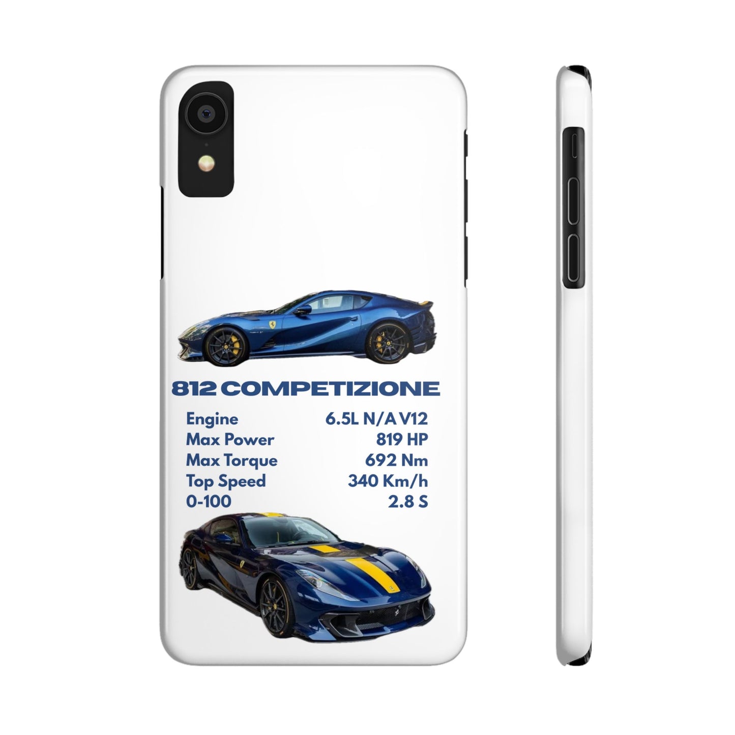 Blue Ferrari 812 Competizione Phone Case