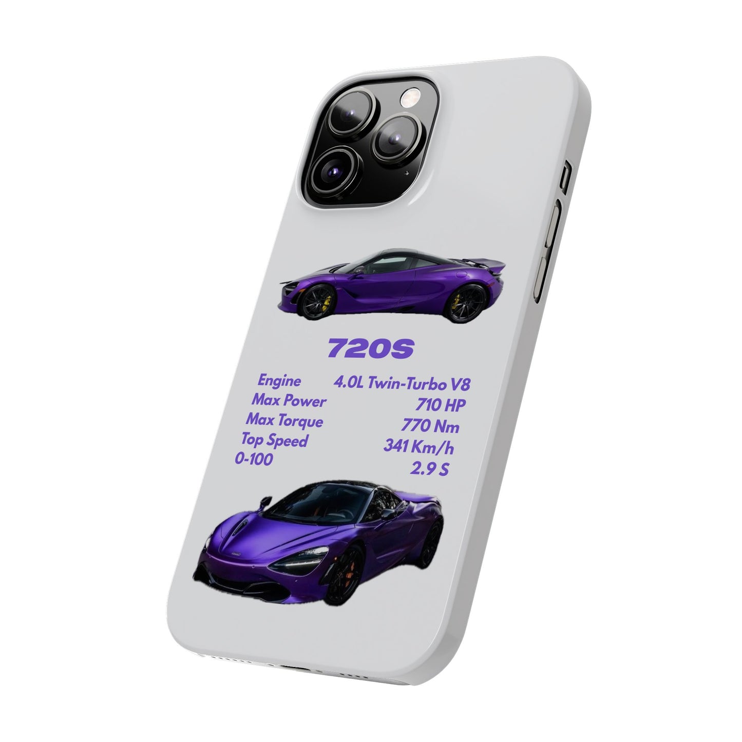 Purple McLaren 720S Phone Case