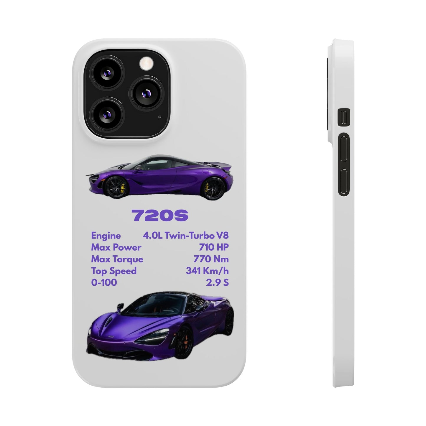Purple McLaren 720S Phone Case