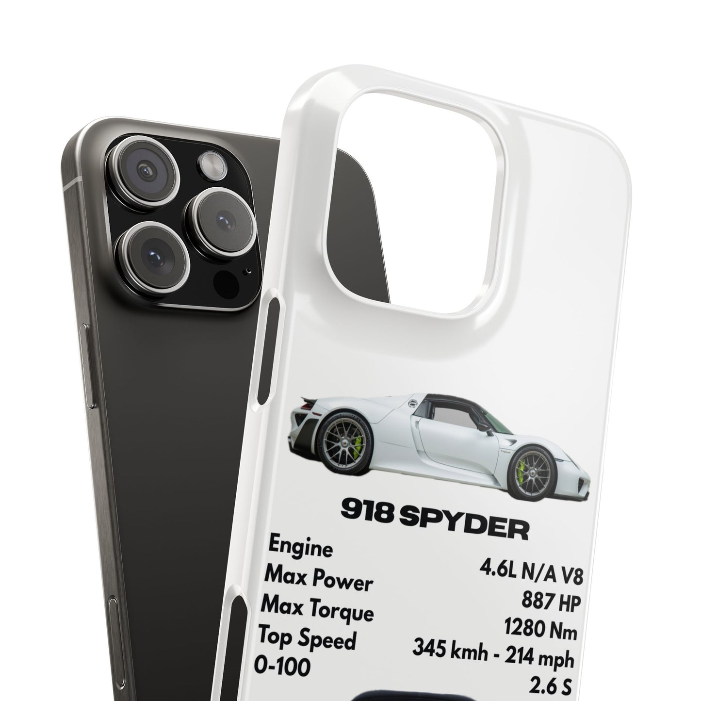 White Porsche 918 Spyder Phone Case