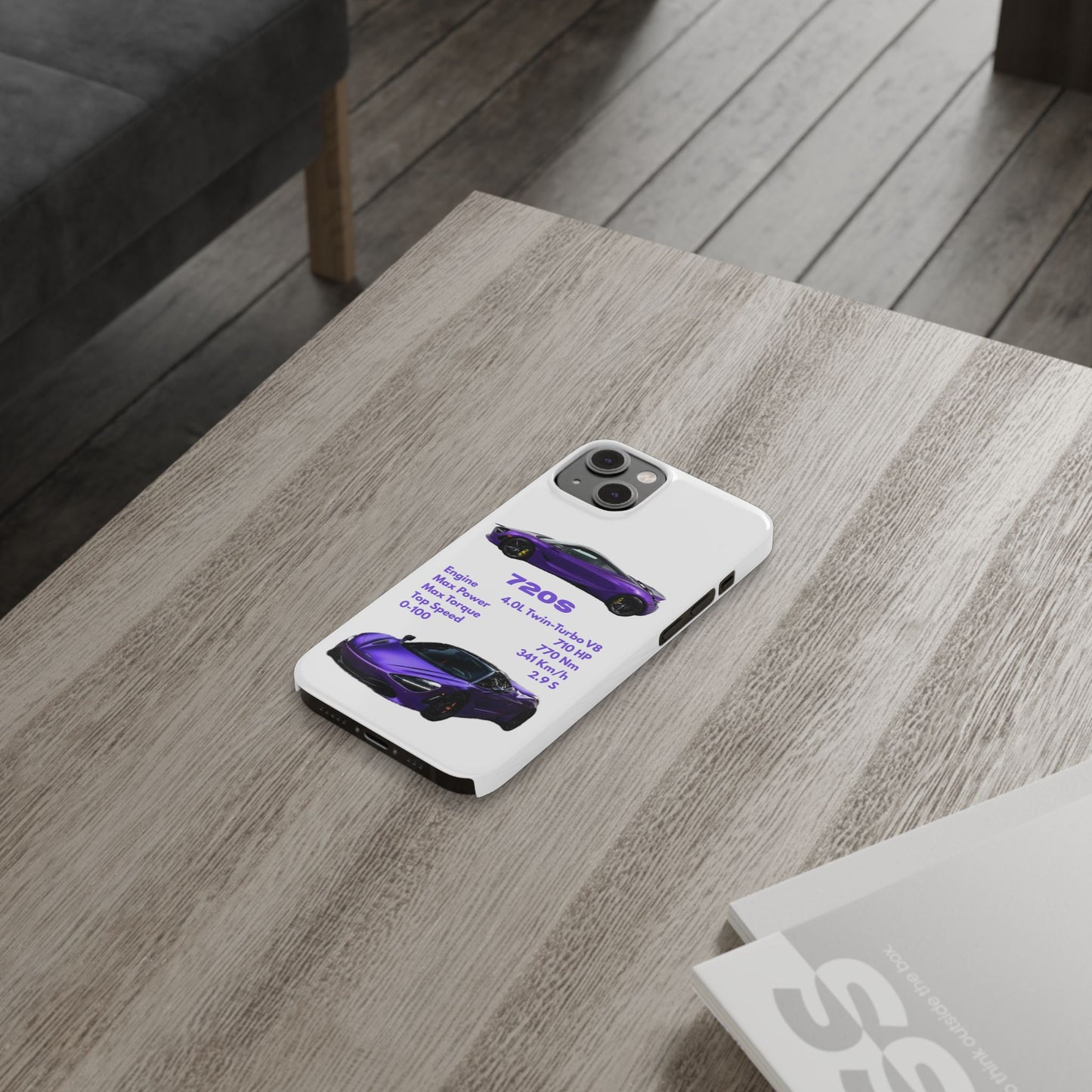 Purple McLaren 720S Phone Case