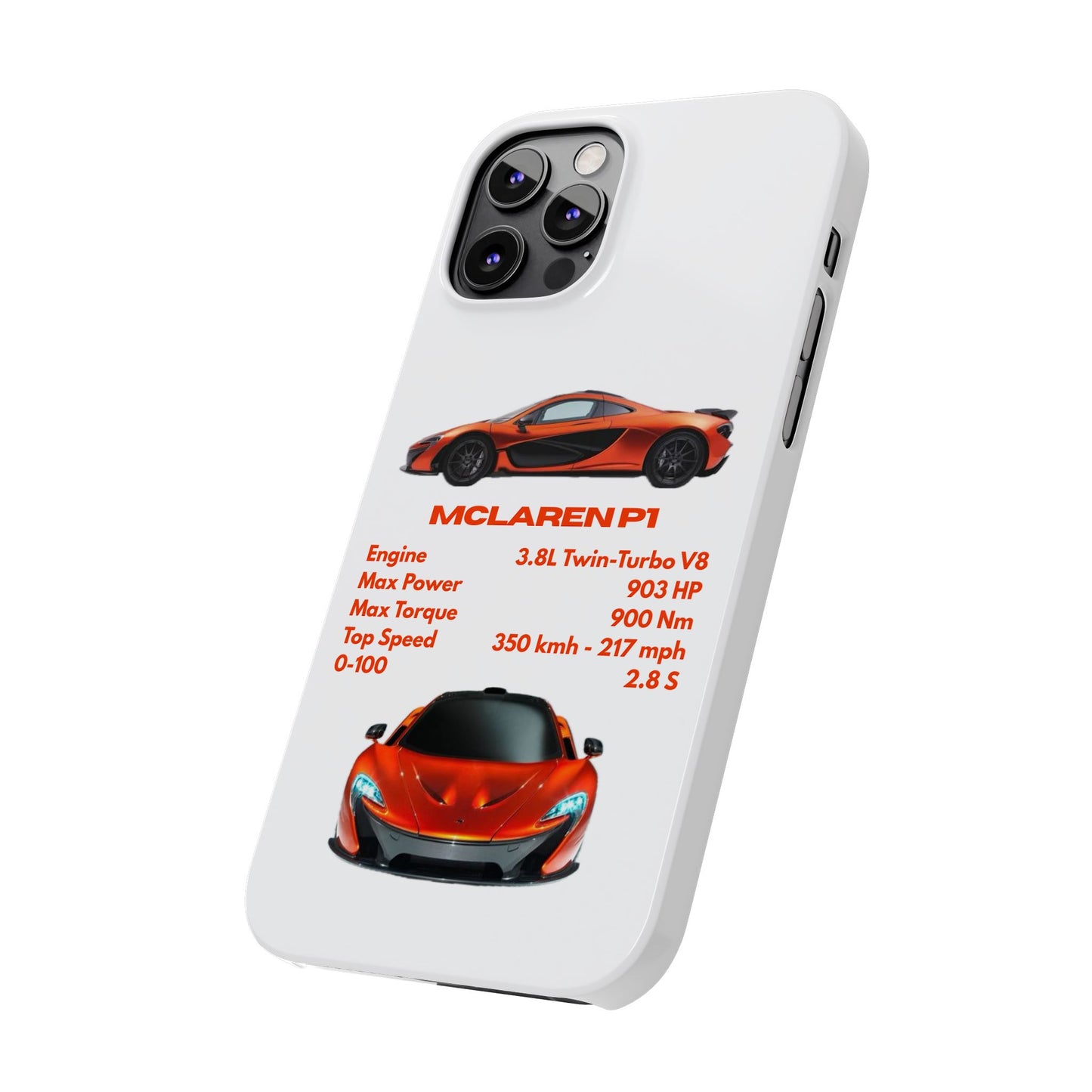 Orange McLaren P1 Phone Case