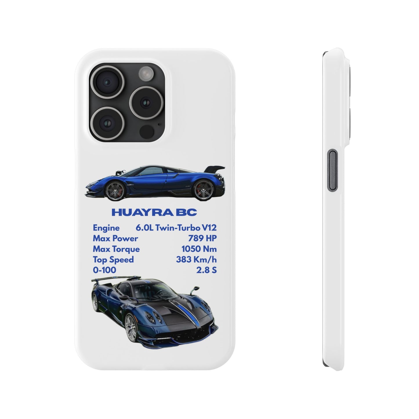 Blue Pagani Huayra BC Phone Case