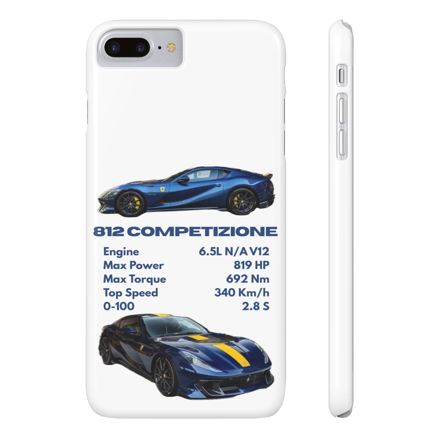 Blue Ferrari 812 Competizione Phone Case
