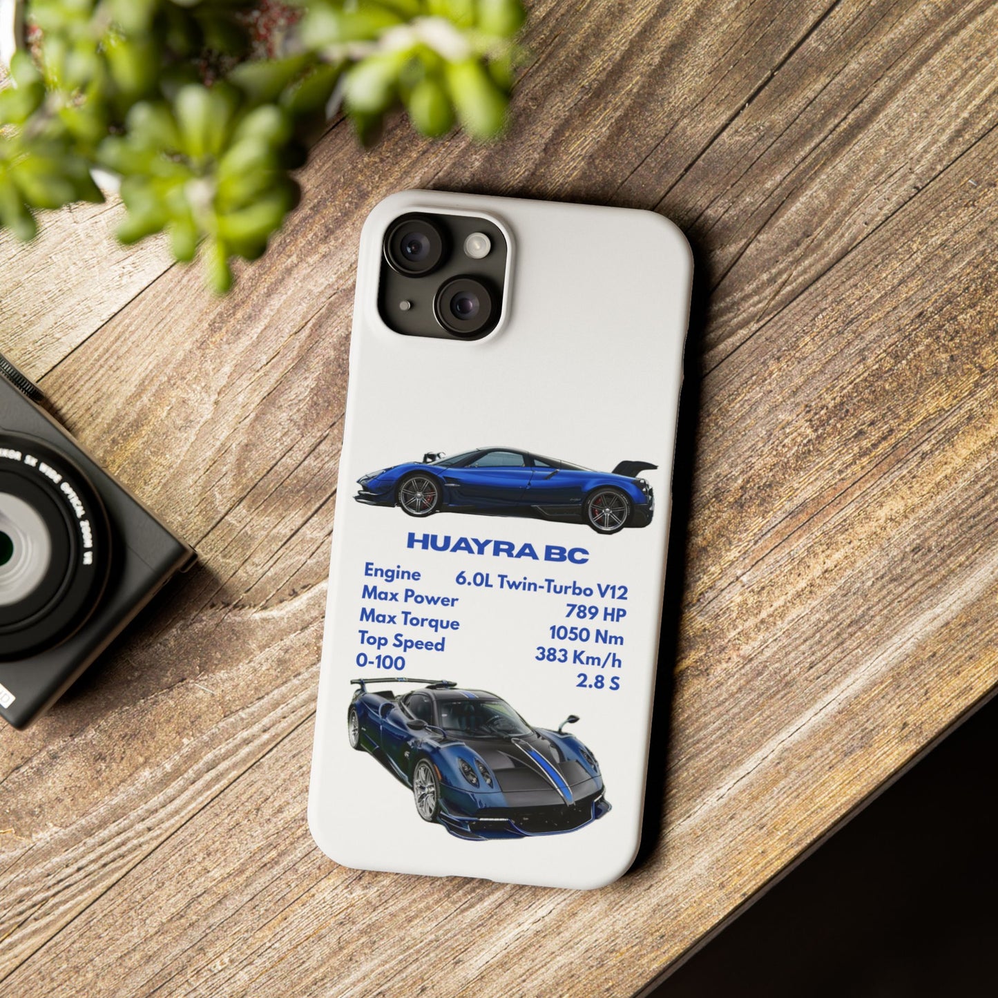 Blue Pagani Huayra BC Phone Case