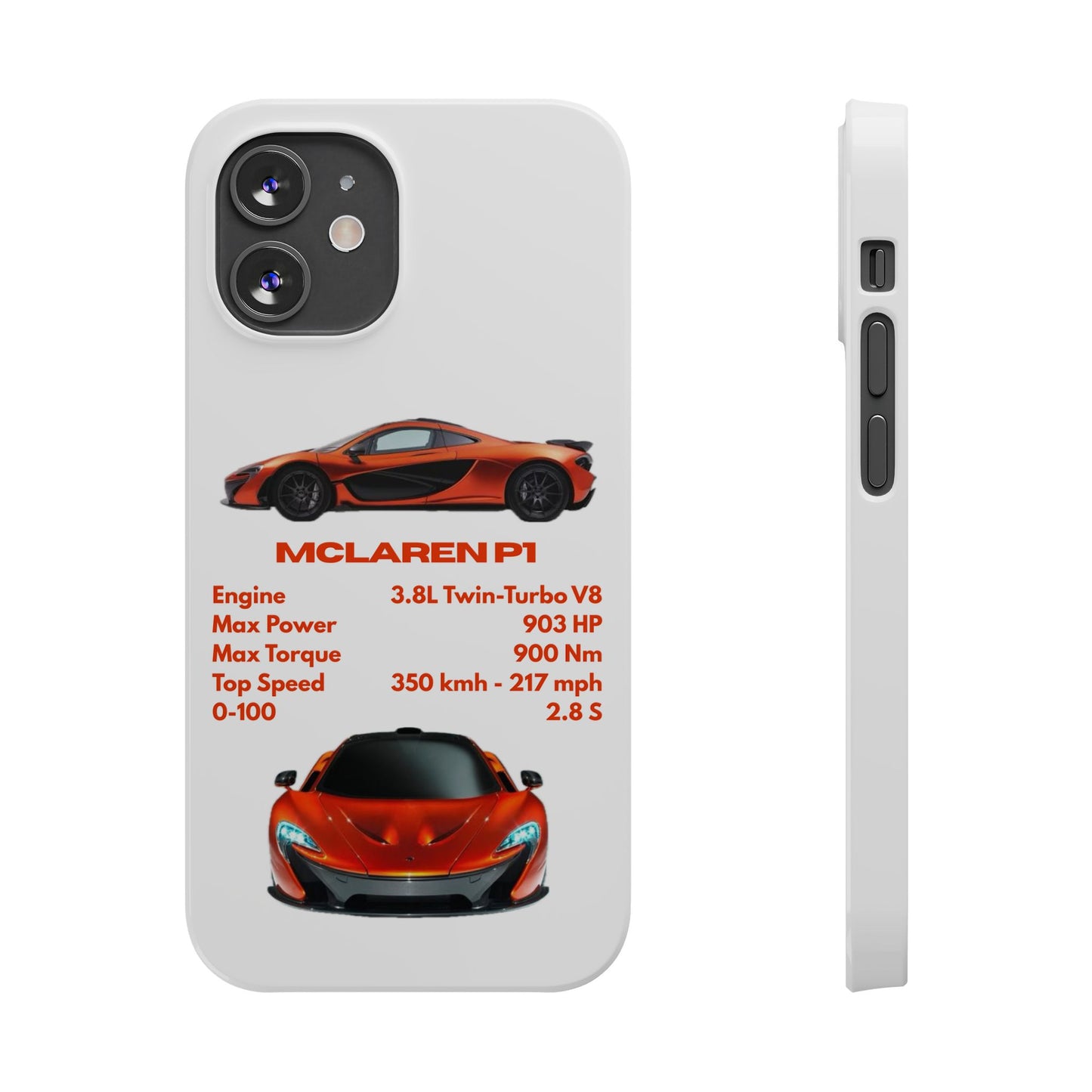 Orange McLaren P1 Phone Case