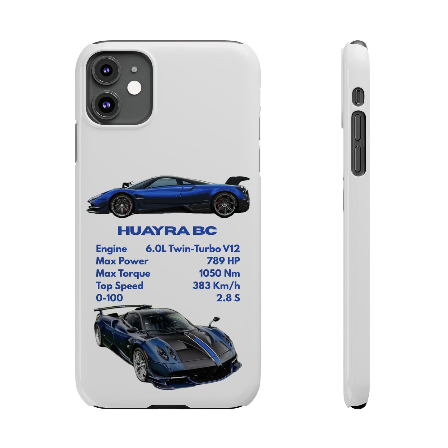 Blue Pagani Huayra BC Phone Case