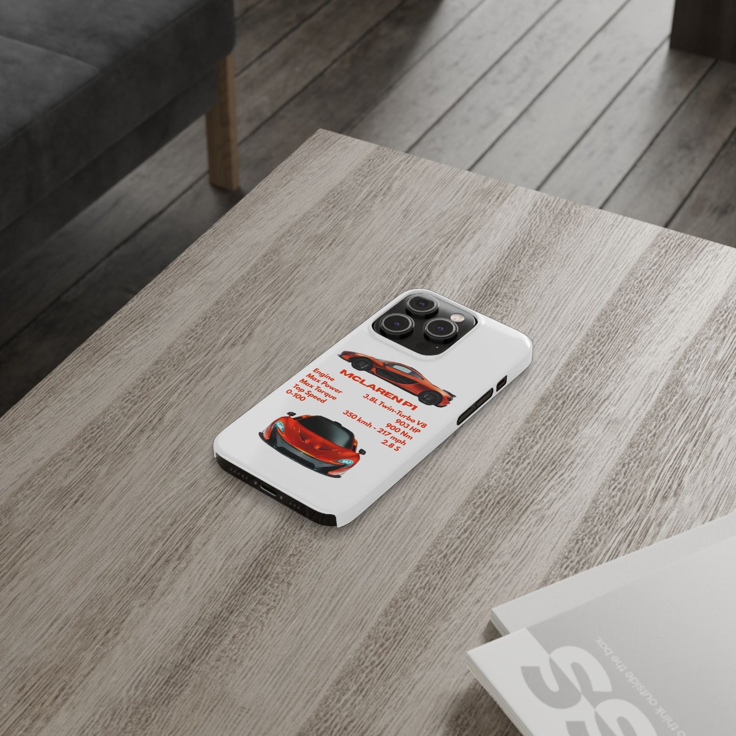 Orange McLaren P1 Phone Case