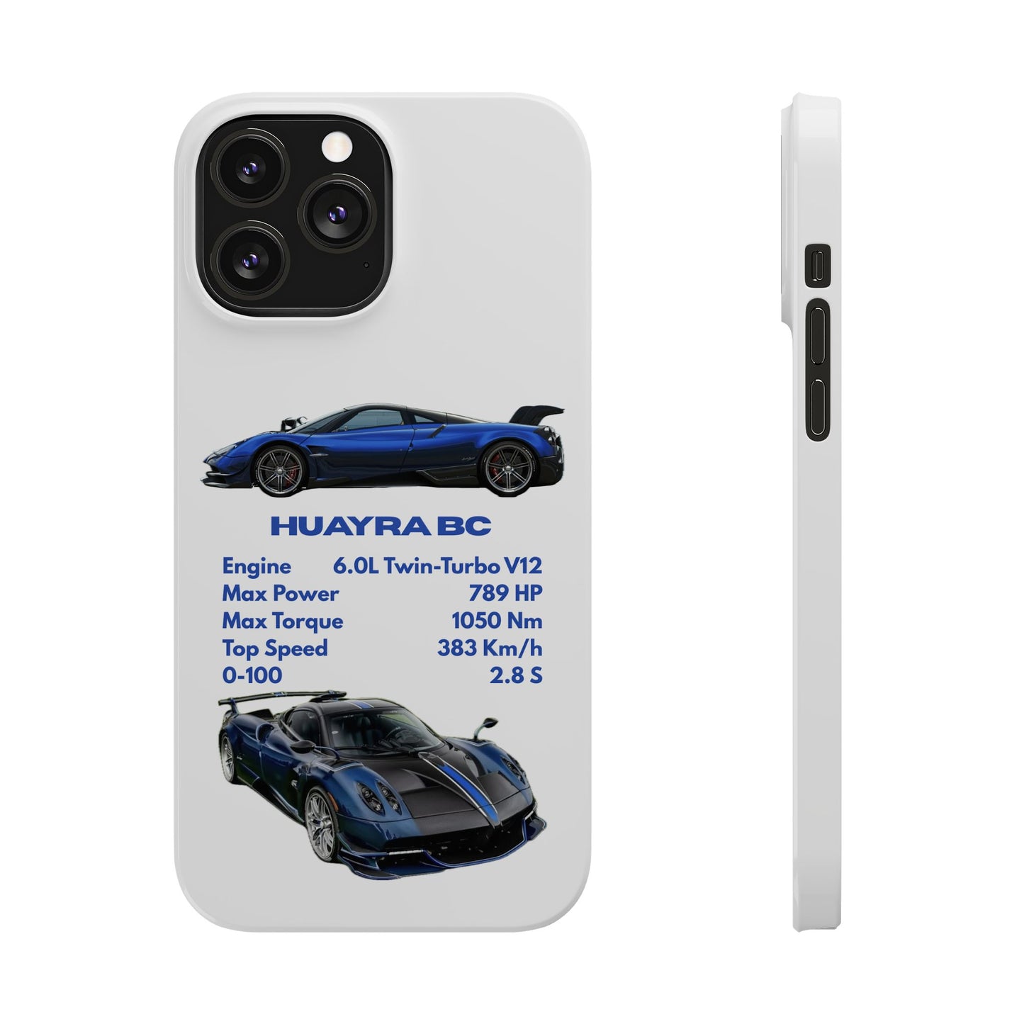 Blue Pagani Huayra BC Phone Case
