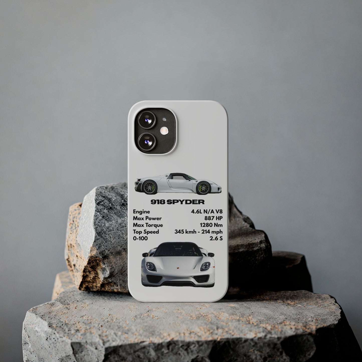White Porsche 918 Spyder Phone Case