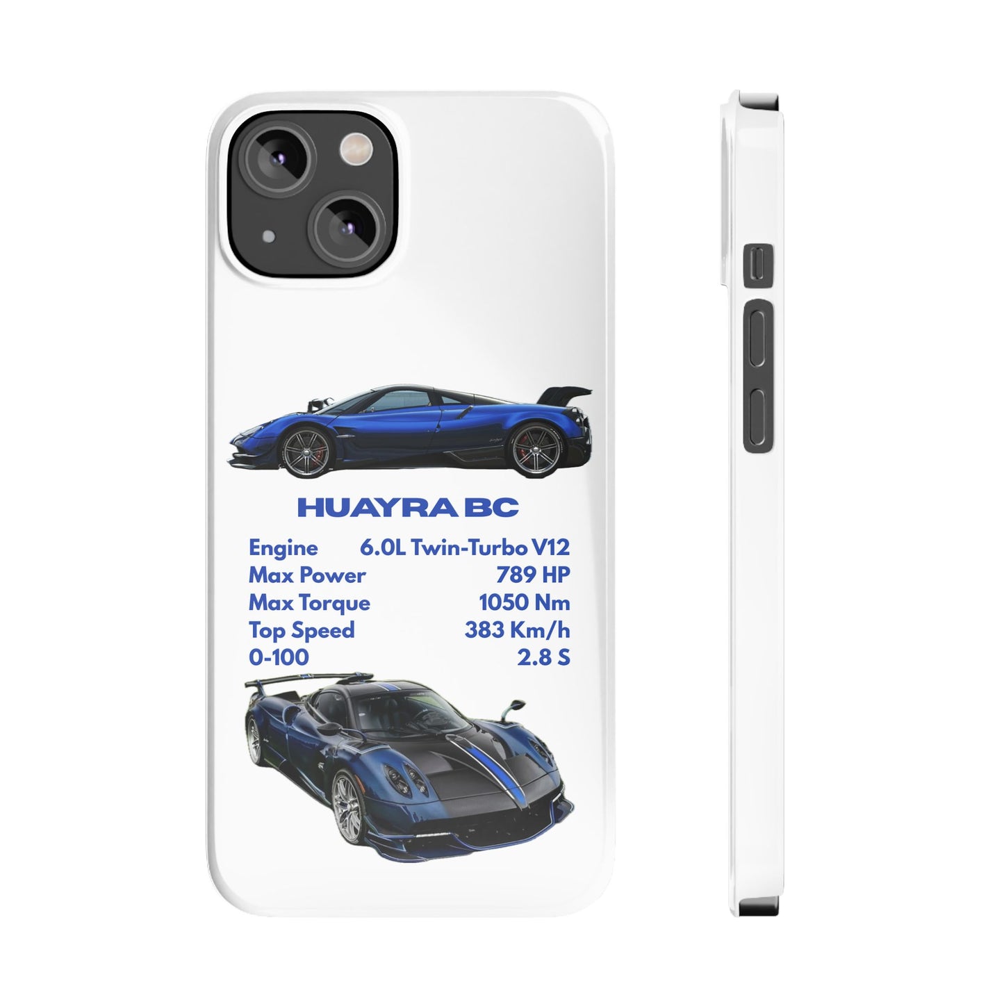 Blue Pagani Huayra BC Phone Case