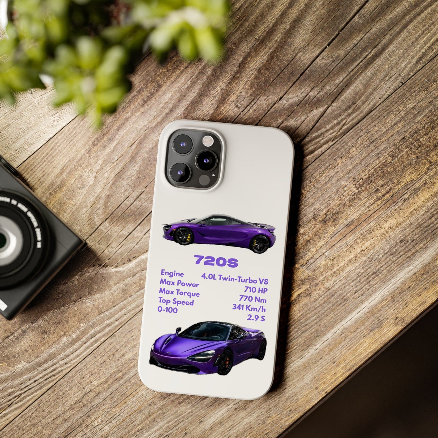 Purple McLaren 720S Phone Case