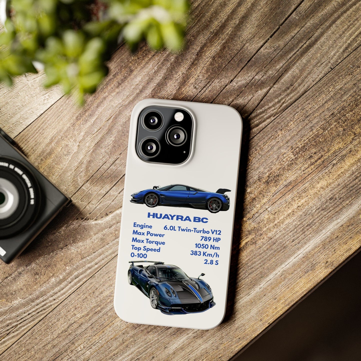 Blue Pagani Huayra BC Phone Case