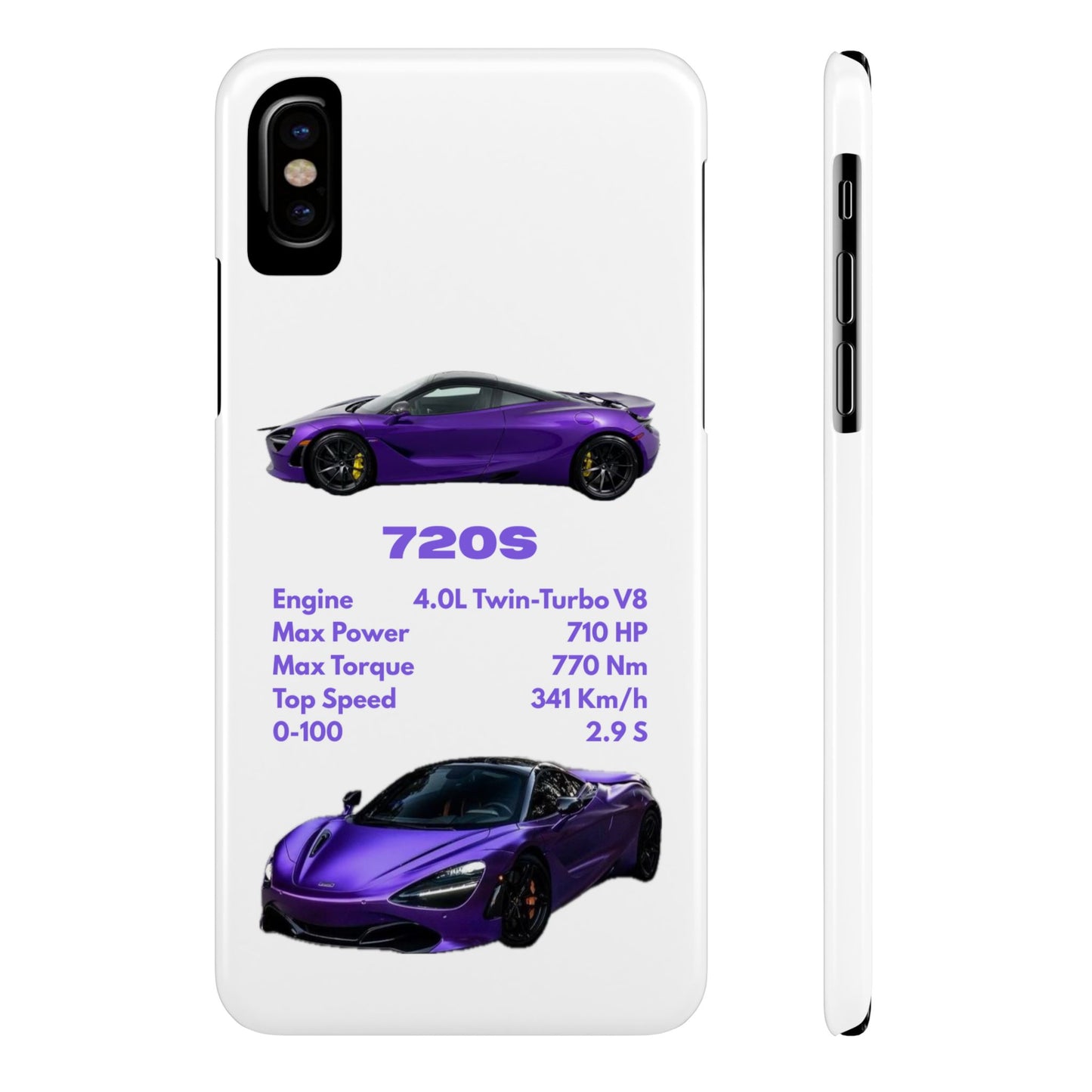 Purple McLaren 720S Phone Case