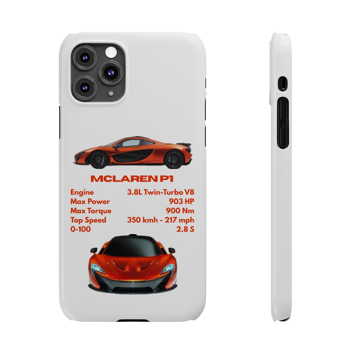 Orange McLaren P1 Phone Case