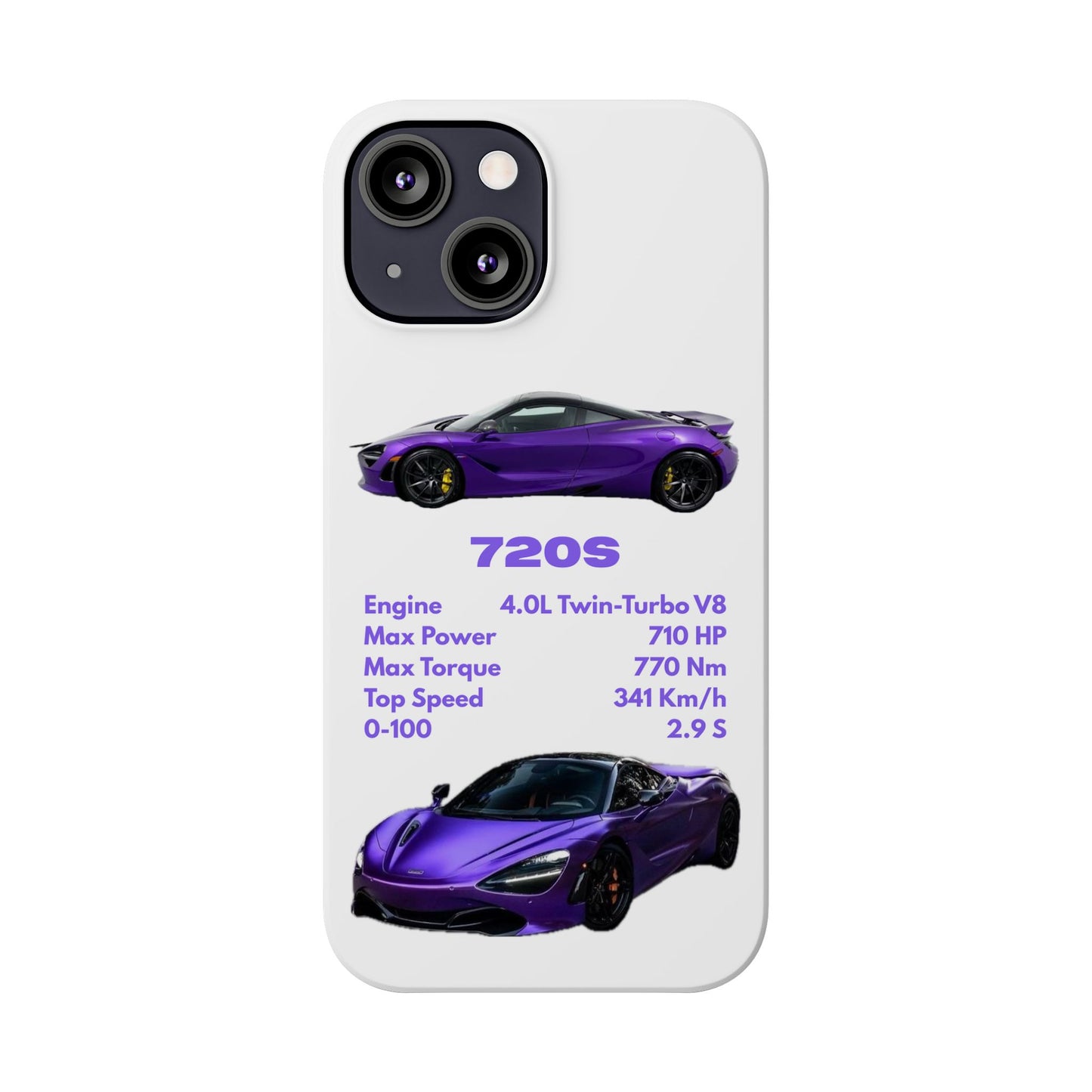 Purple McLaren 720S Phone Case