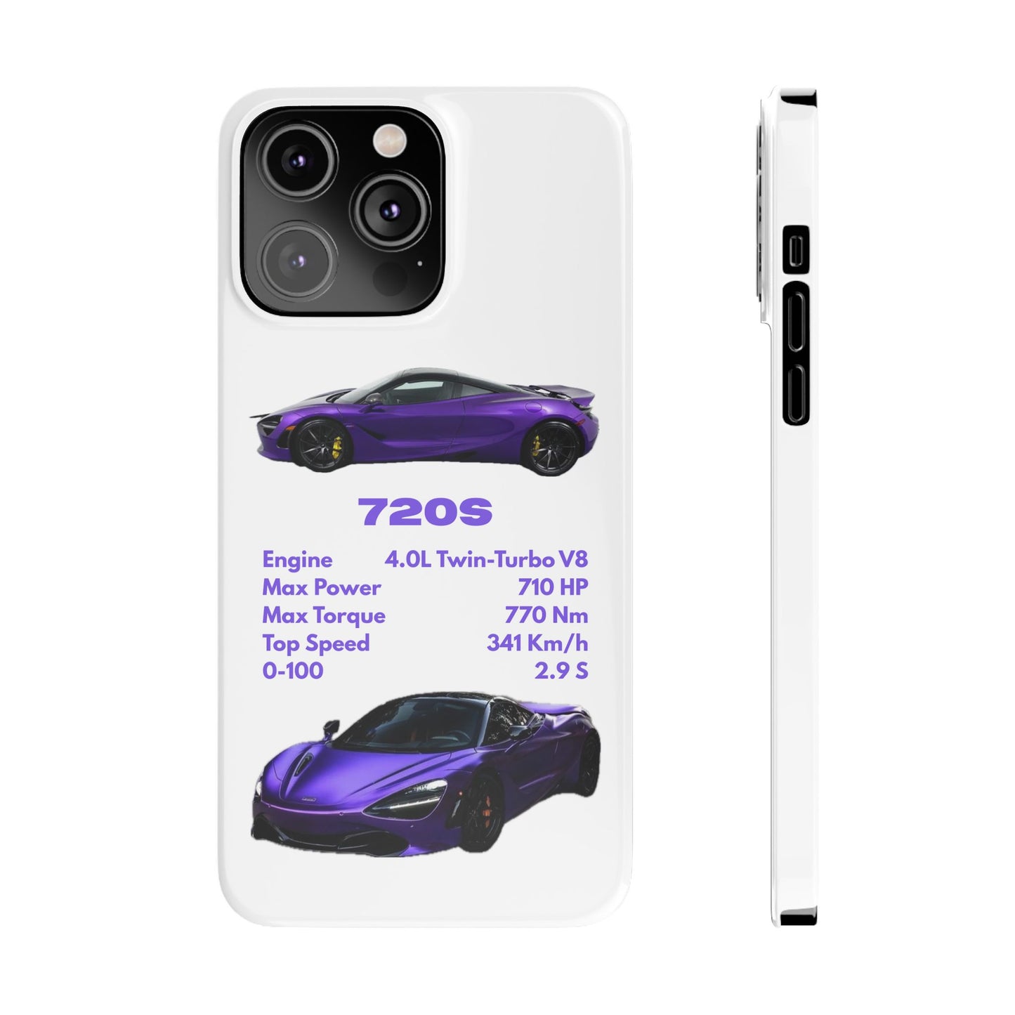 Purple McLaren 720S Phone Case