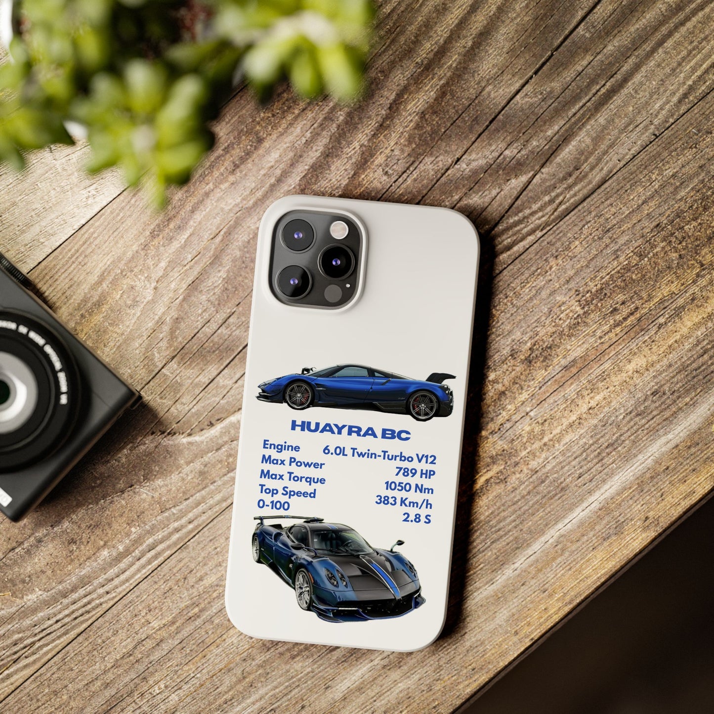 Blue Pagani Huayra BC Phone Case
