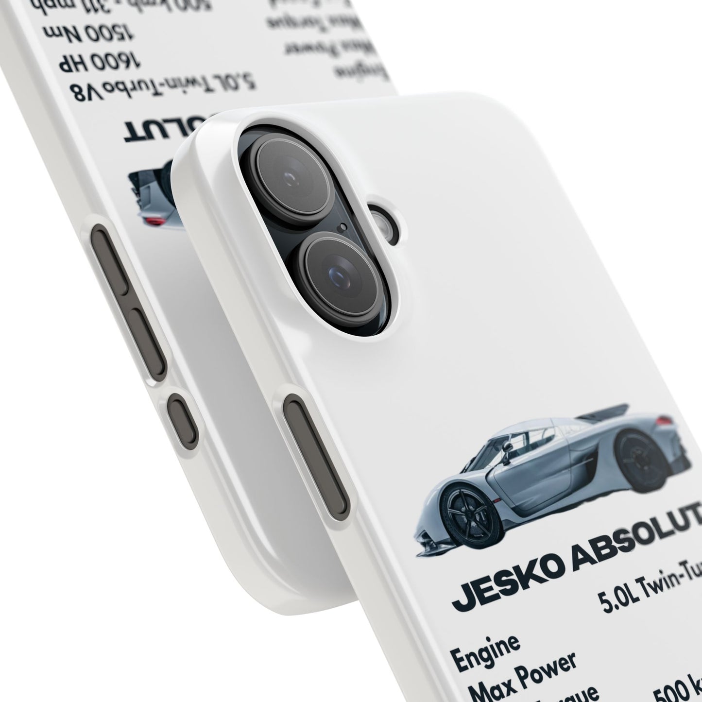 White Koenigsegg Jesko Absolut Phone Case