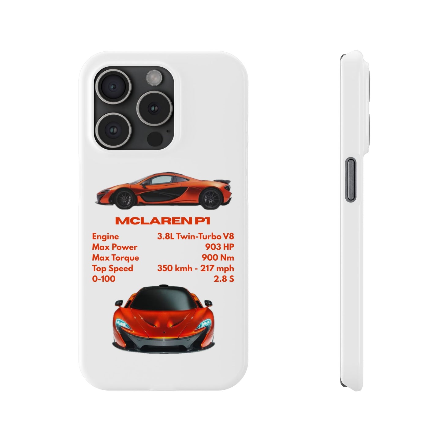 Orange McLaren P1 Phone Case