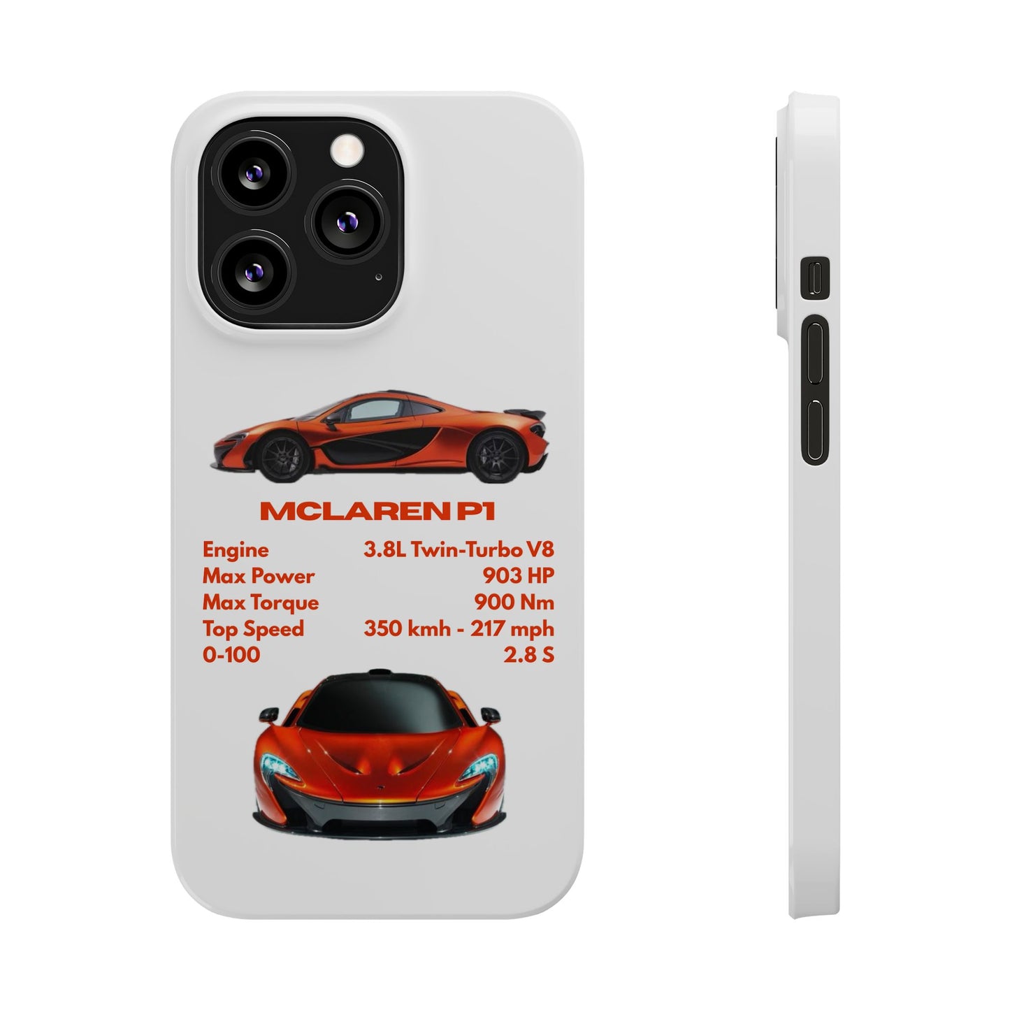 Orange McLaren P1 Phone Case