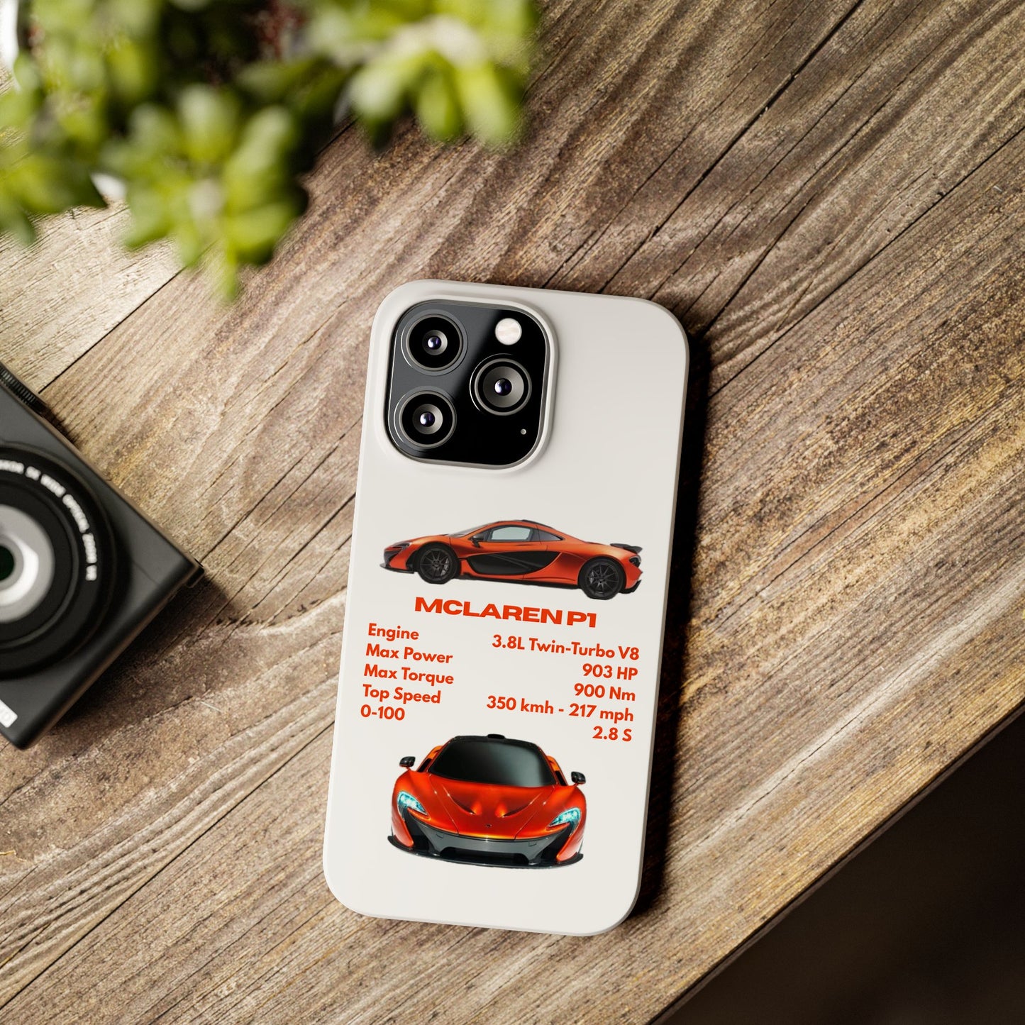 Orange McLaren P1 Phone Case
