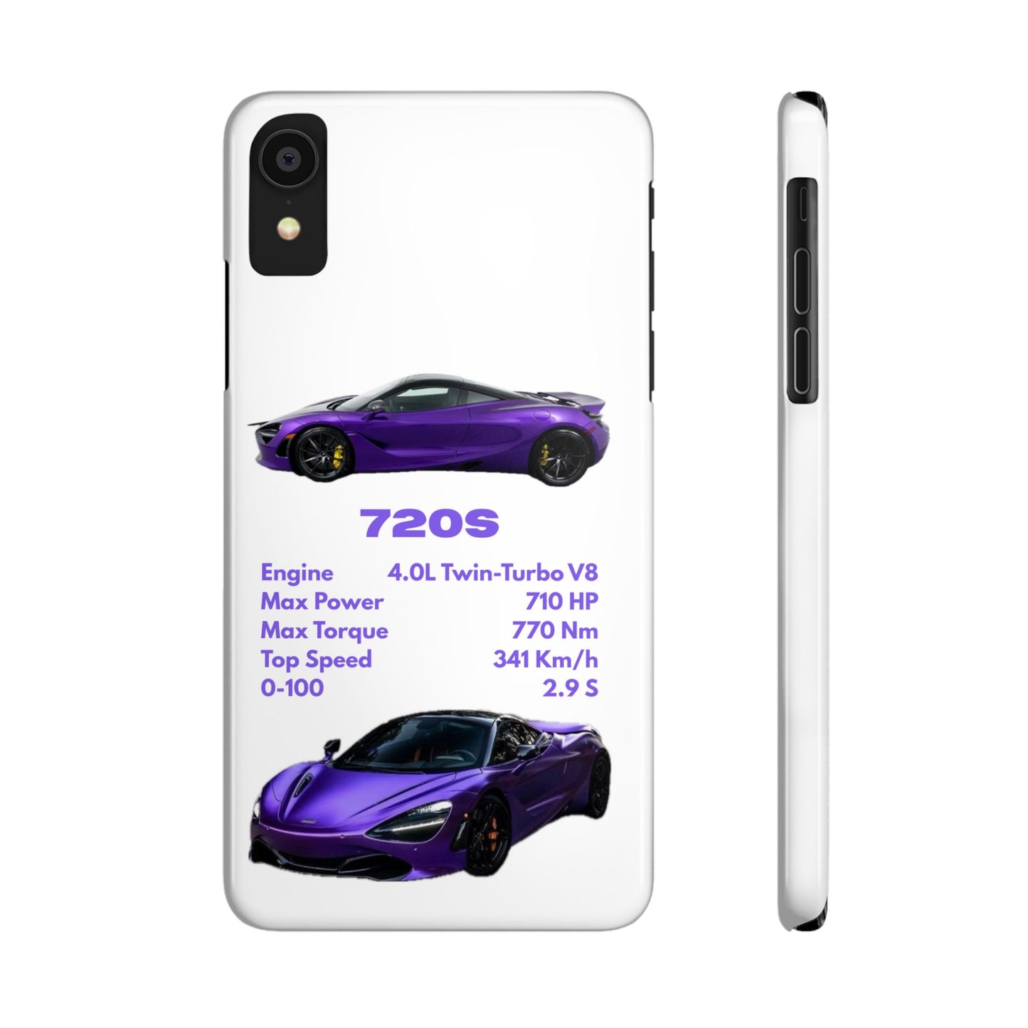 Purple McLaren 720S Phone Case