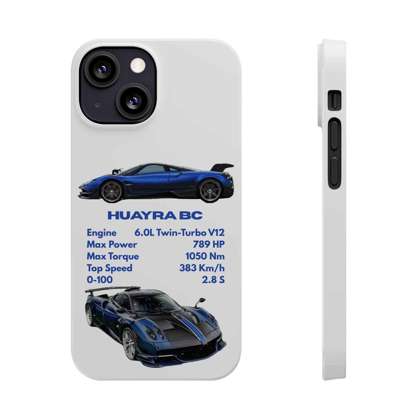 Blue Pagani Huayra BC Phone Case