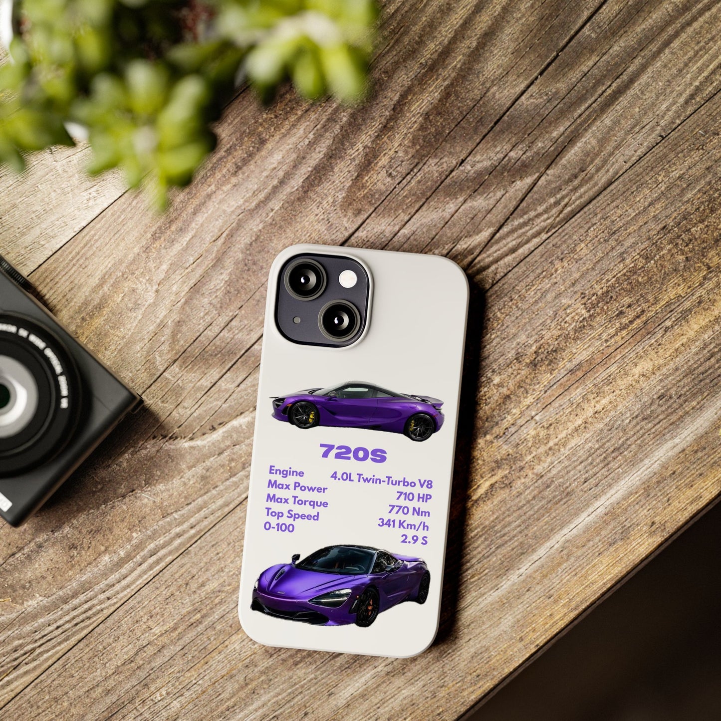 Purple McLaren 720S Phone Case