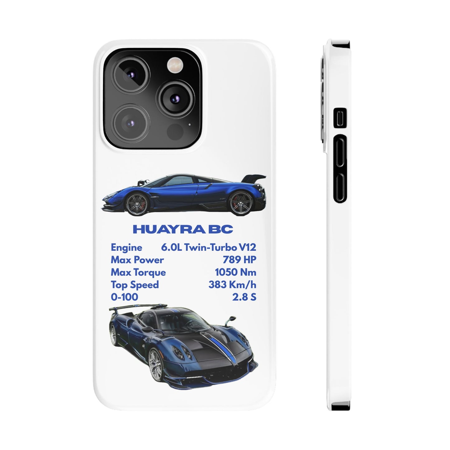 Blue Pagani Huayra BC Phone Case