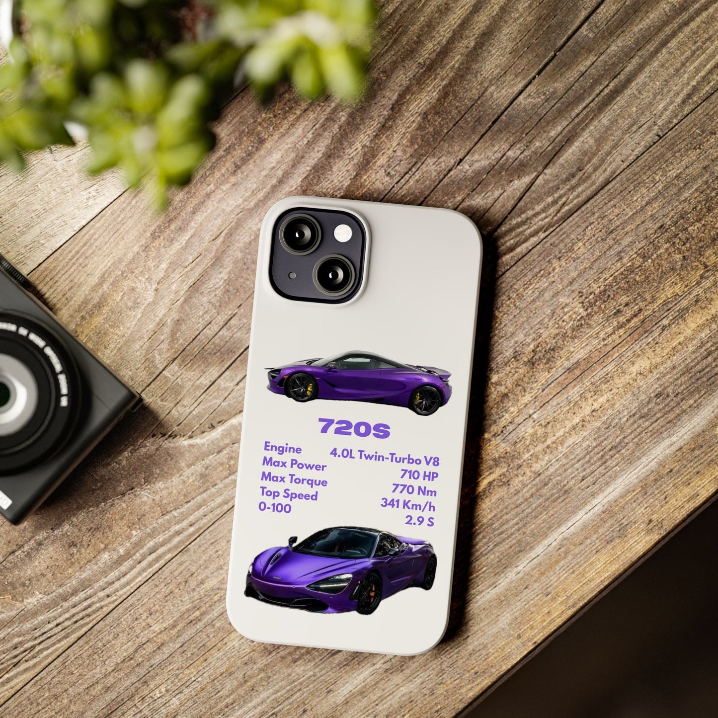 Purple McLaren 720S Phone Case