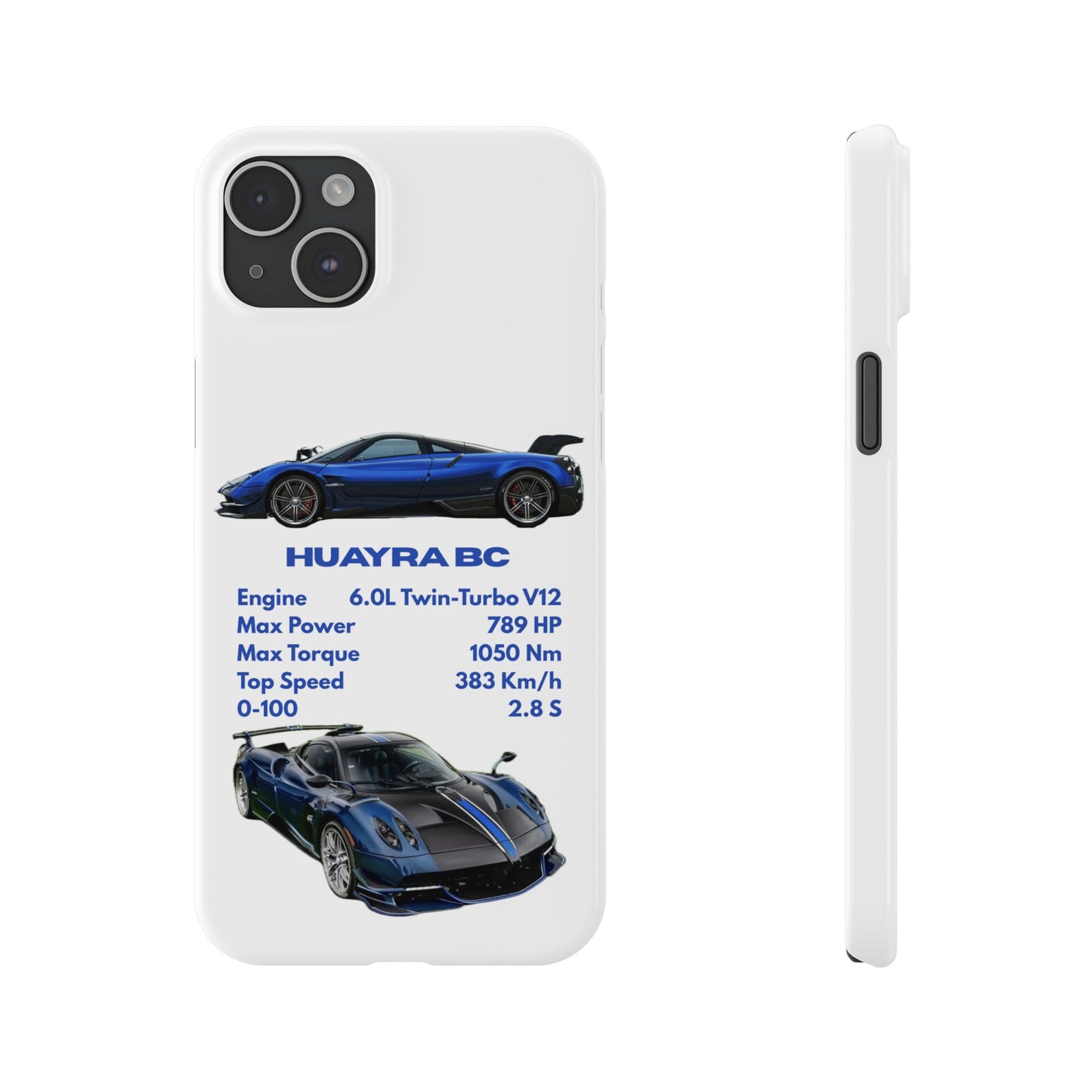 Blue Pagani Huayra BC Phone Case