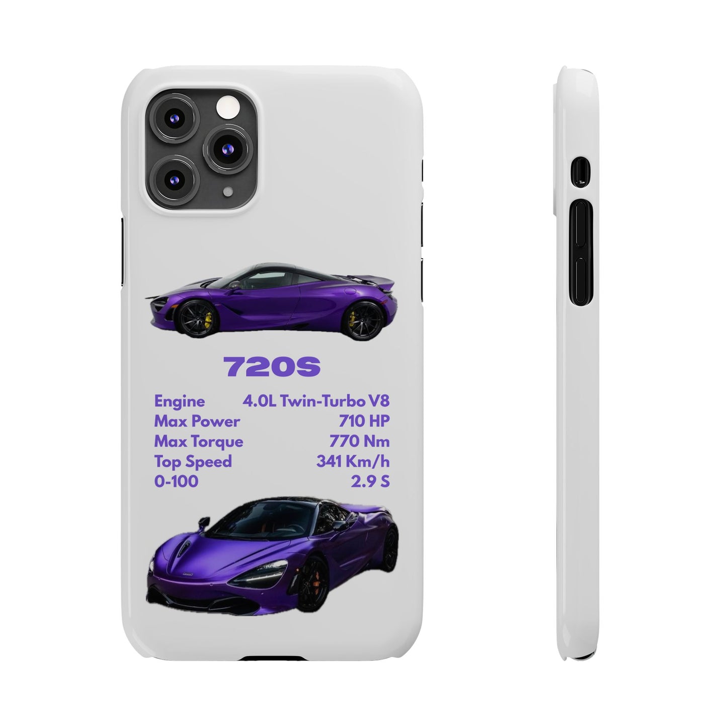 Purple McLaren 720S Phone Case