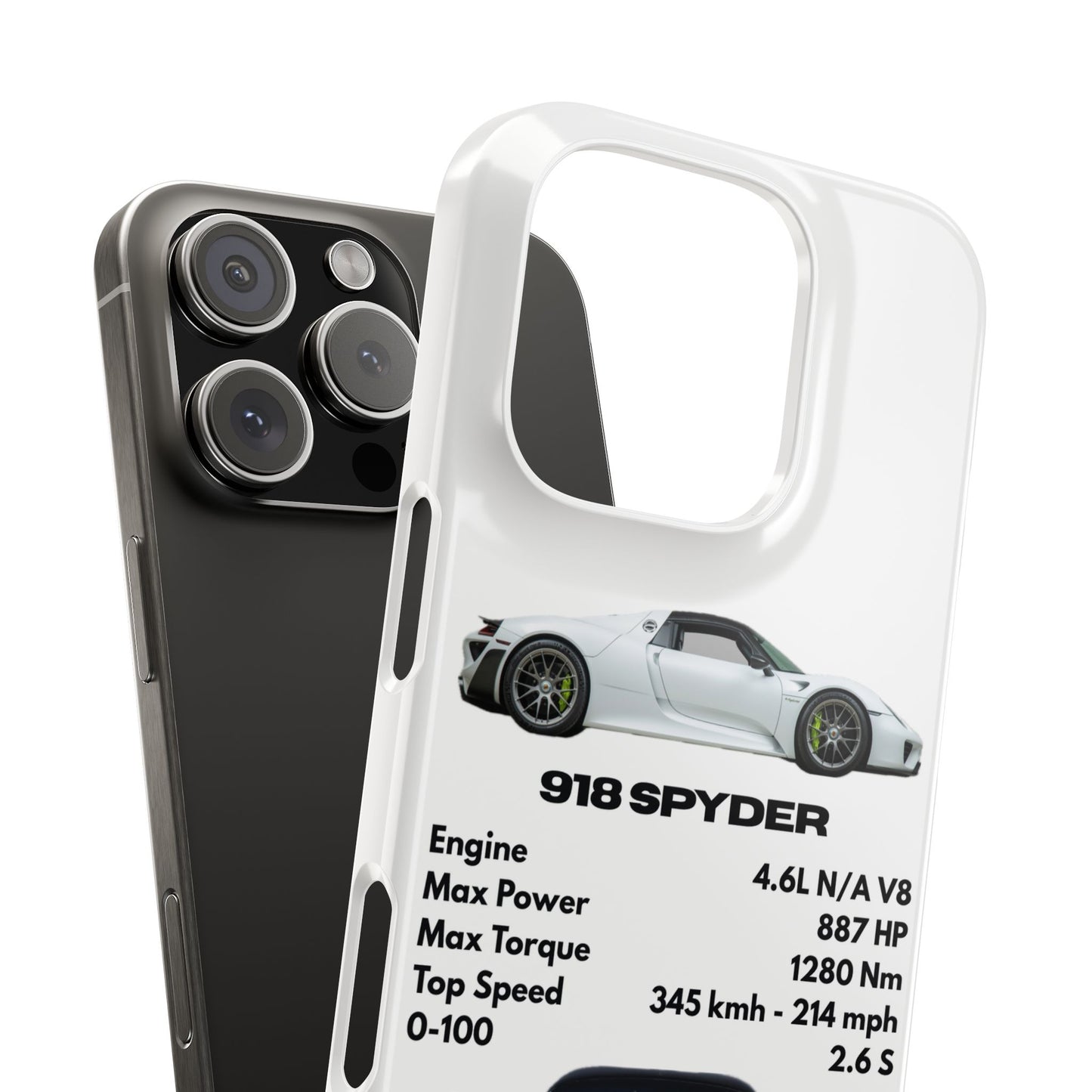 White Porsche 918 Spyder Phone Case