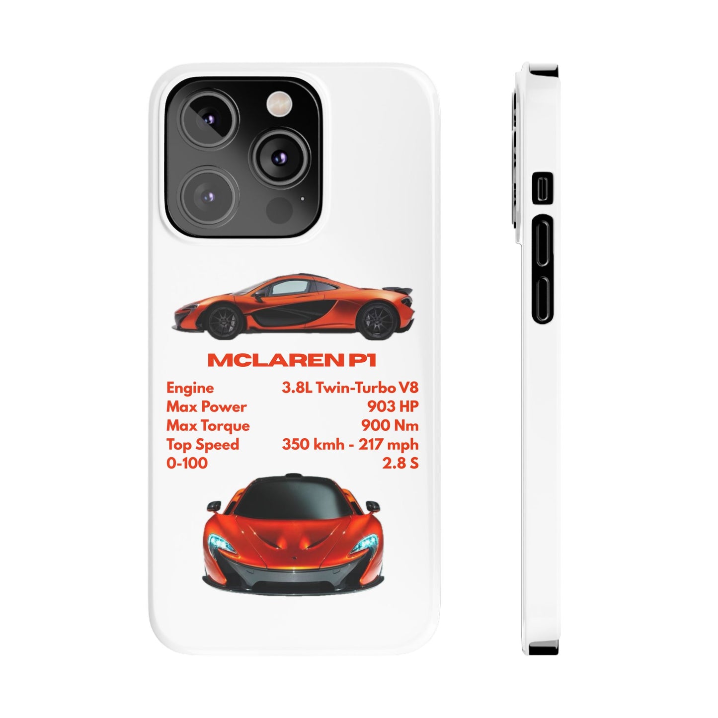 Orange McLaren P1 Phone Case