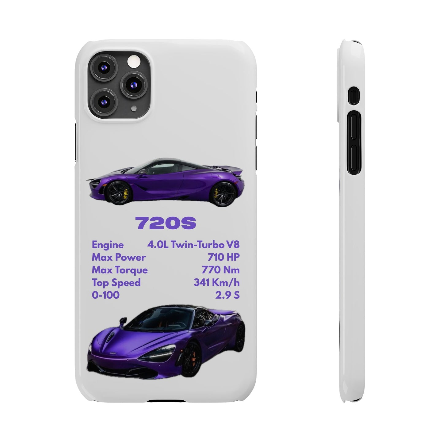 Purple McLaren 720S Phone Case