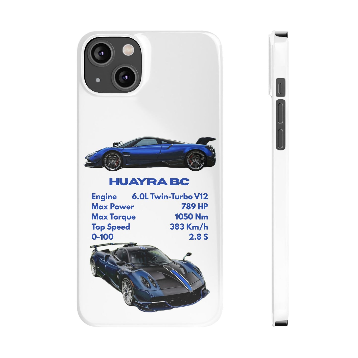Blue Pagani Huayra BC Phone Case