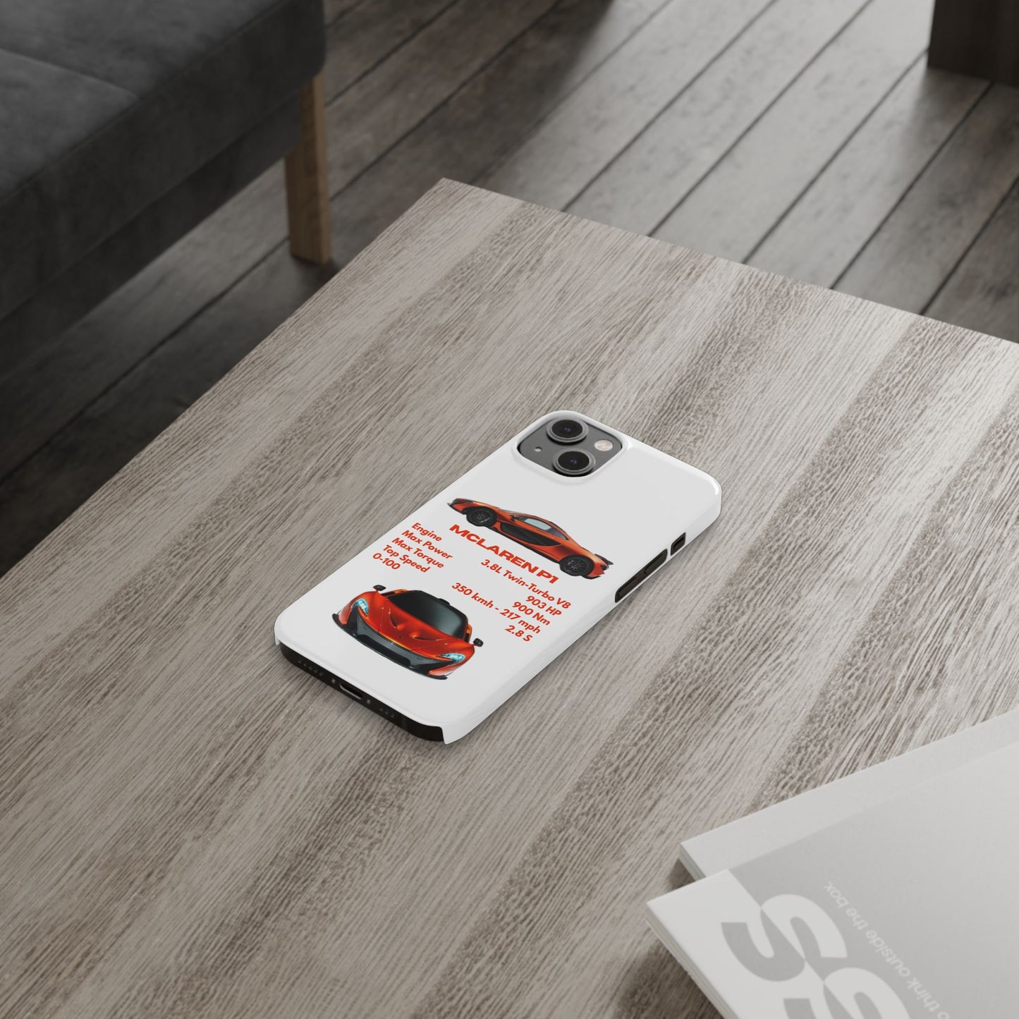 Orange McLaren P1 Phone Case
