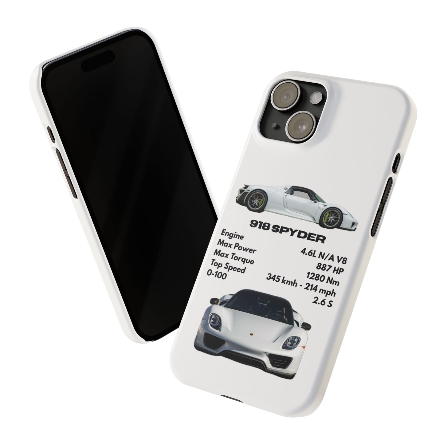 White Porsche 918 Spyder Phone Case