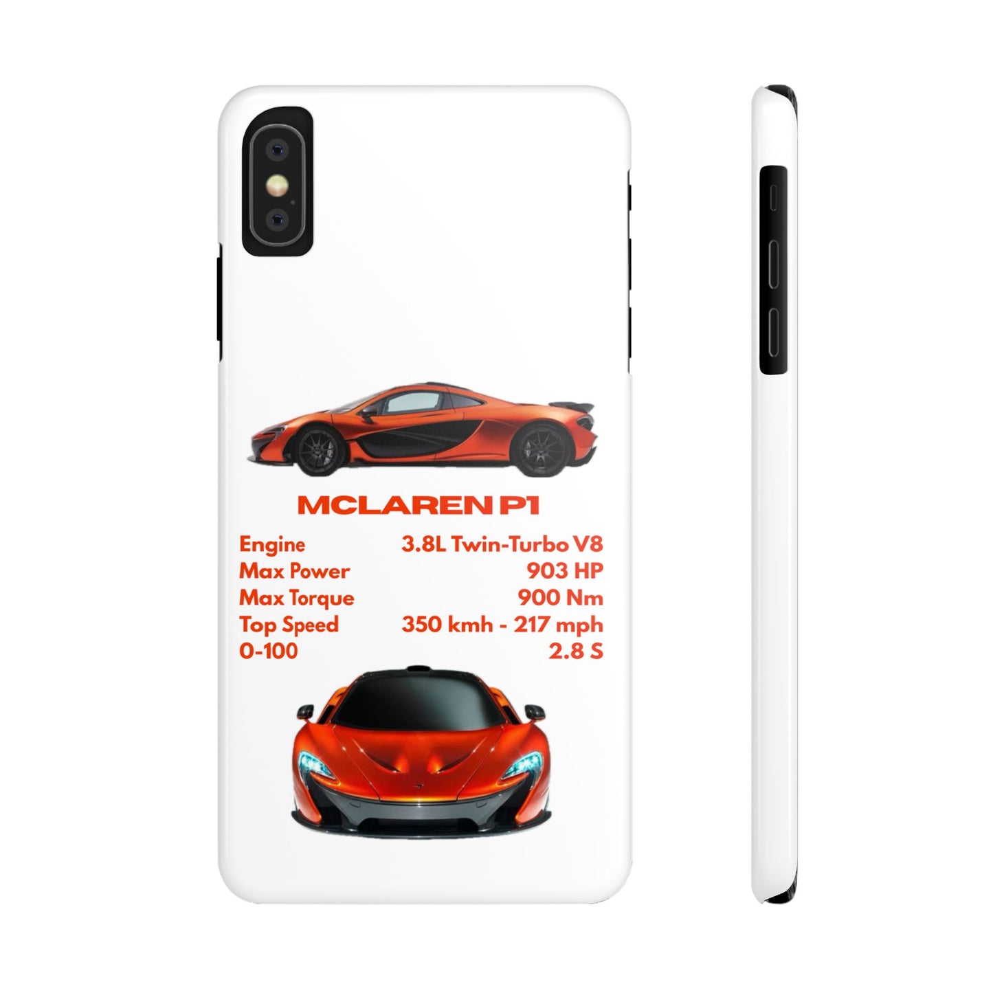 Orange McLaren P1 Phone Case
