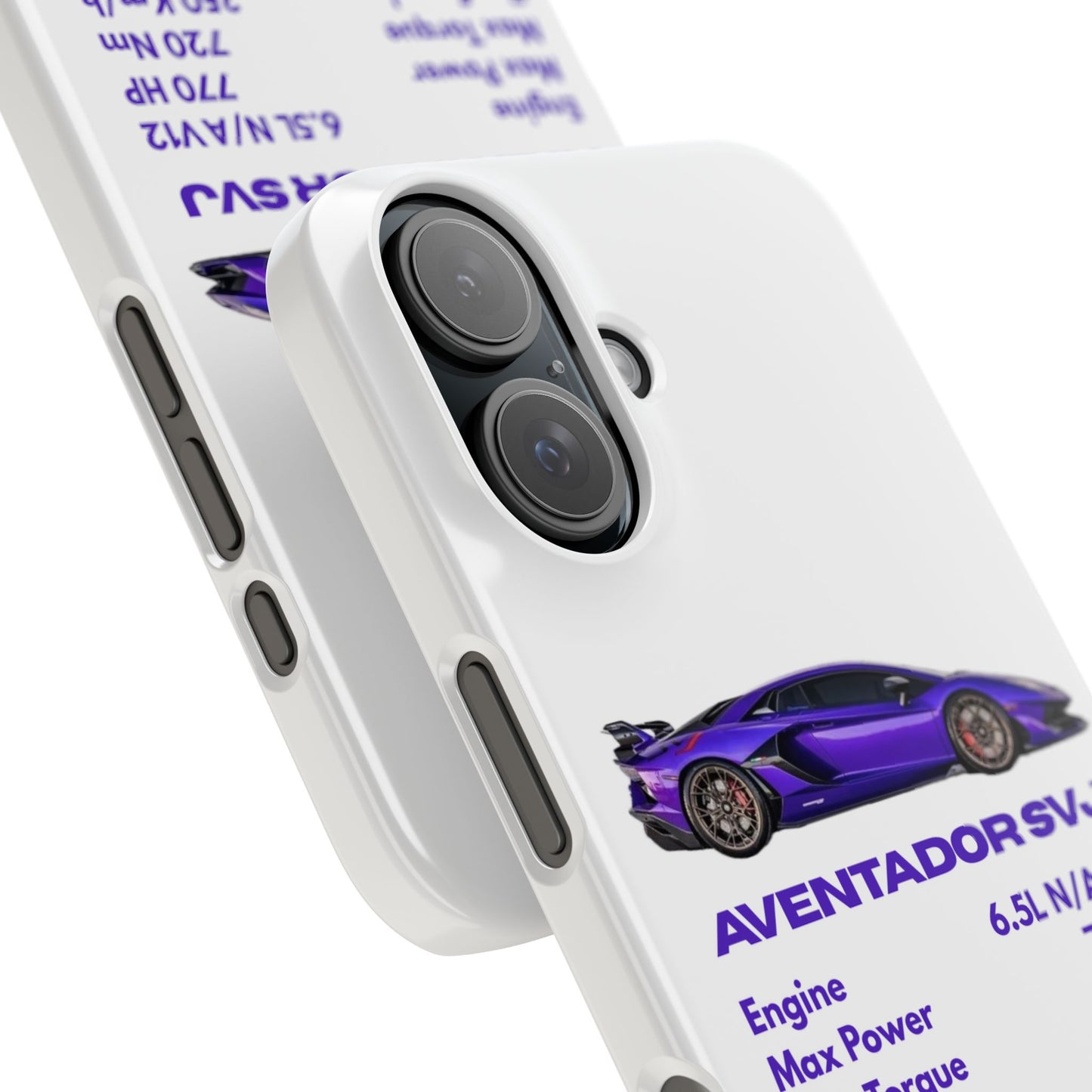 Purple Lamborghini Aventador SVJ Phone Case