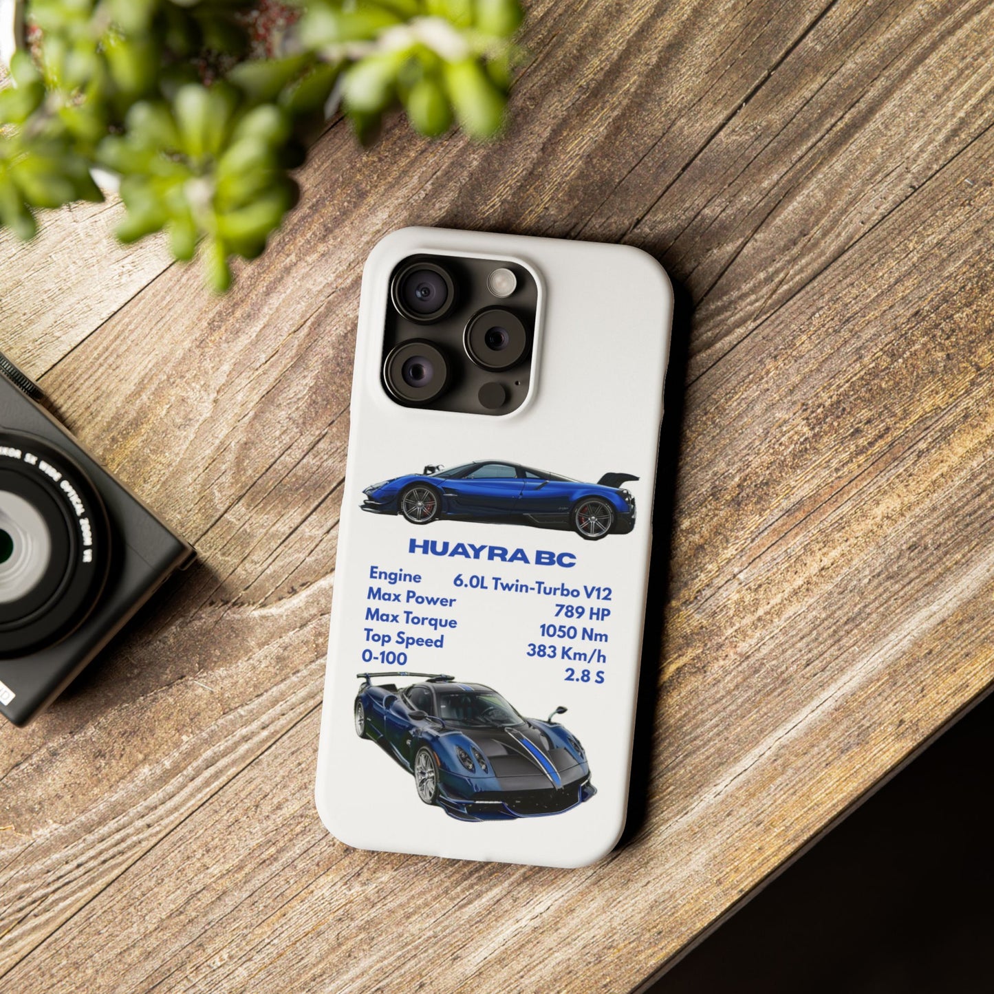 Blue Pagani Huayra BC Phone Case