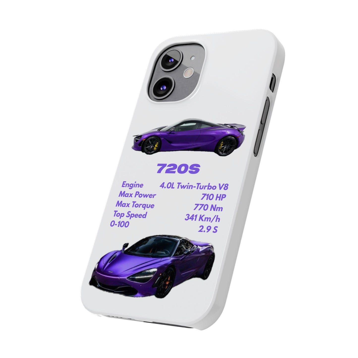 Purple McLaren 720S Phone Case